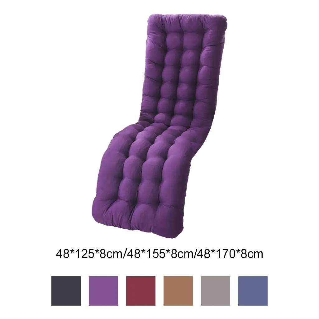 Polyester Recliner Cushion Thickened Mat Sunlounger Cushion Outdoor Indoor