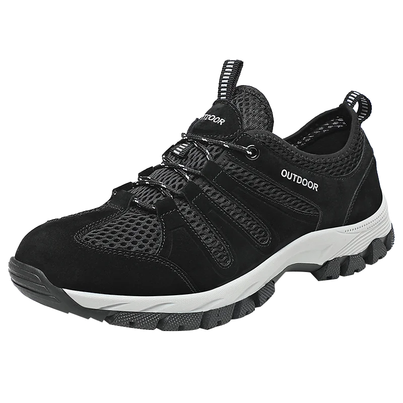 

Hiking Shoes Men Mesh Sneakers Breathable Fashion Mountain Shoes Men Work Shoes Outdoor Trekking Men Leather Sneakers