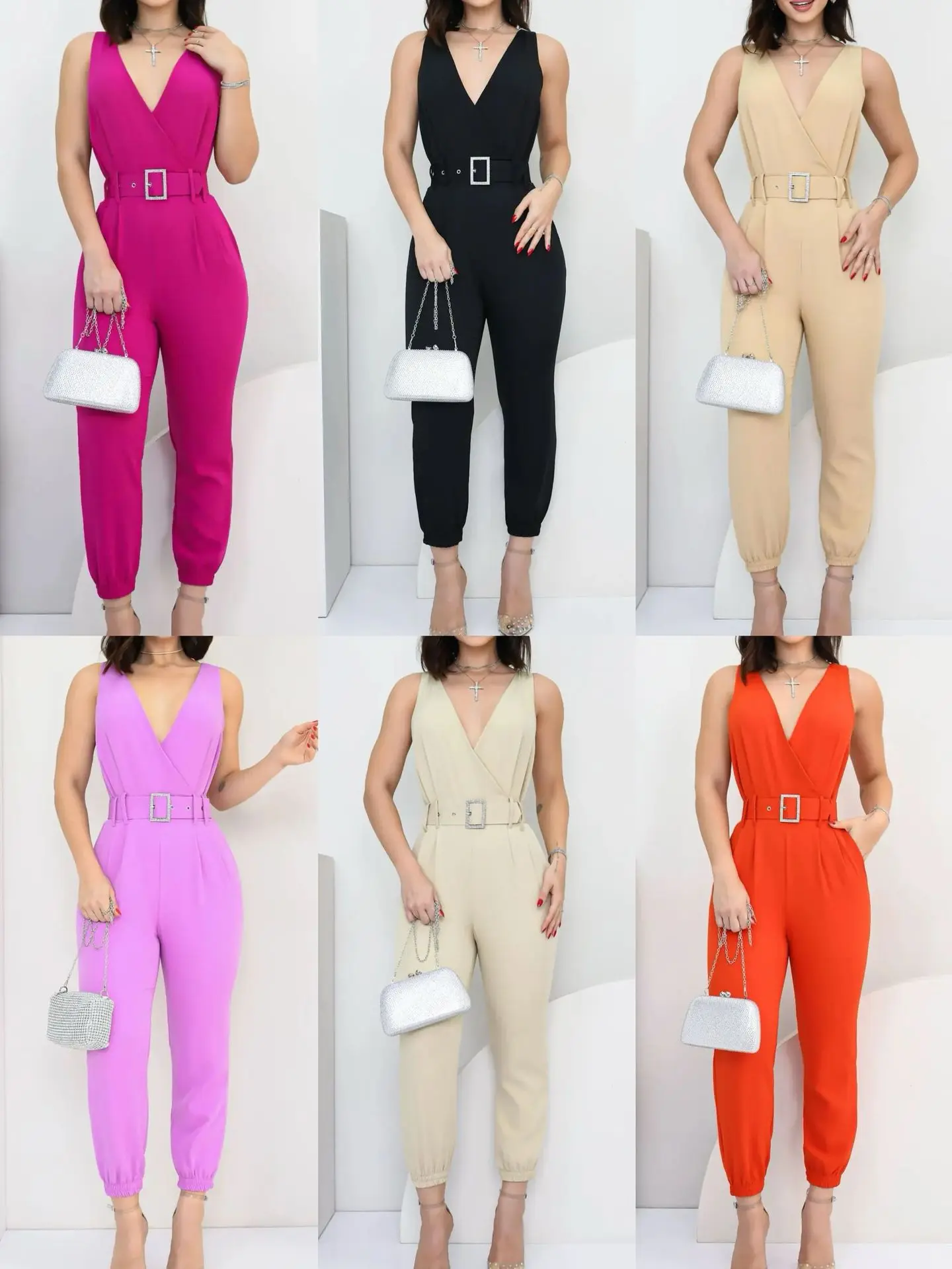 Bat Sleeve Wide Leg Full Length Jumpsuits For Woman Polka Dot Fashion Printing High Waist Loose Female Clothes Lady Jumpsuits