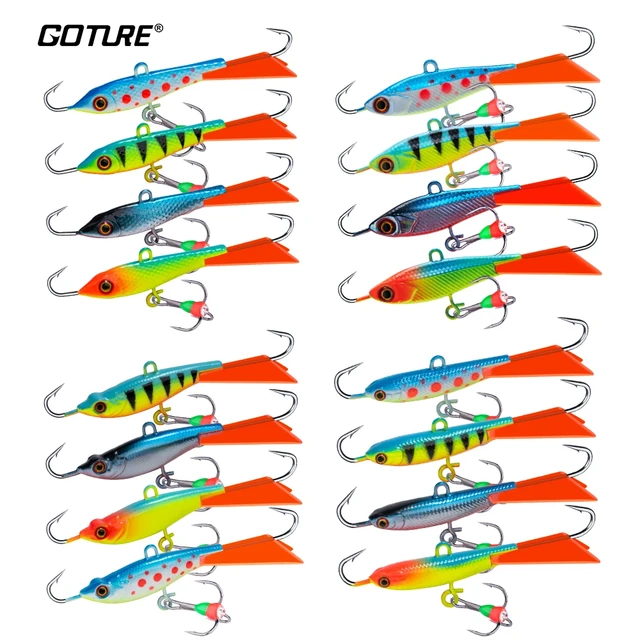 Goture 4/lot Balanced Jig Fishing Lure 10g 15g 4-7cm Winter Ice Fishing  Jigging Bait Tackle For Crappie, Walleye, Pike, Trout - AliExpress