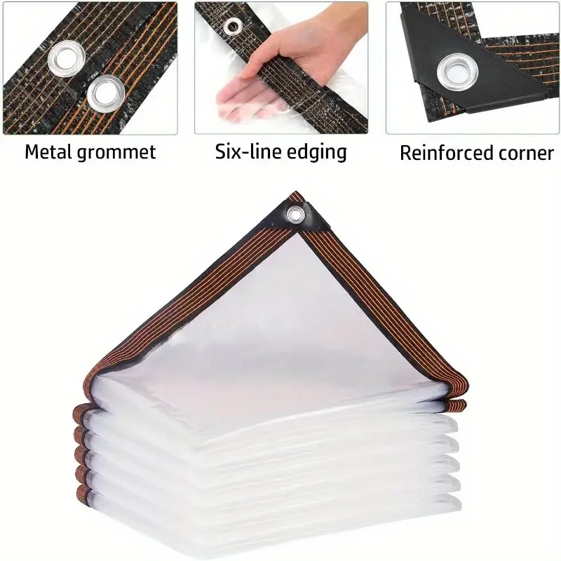 Transparent Multifunctional Sunshade Cloth, Tarpaulin, Balcony, Outdoor Plastic Cloth, Cold Proof, for Household and Outdoor Use