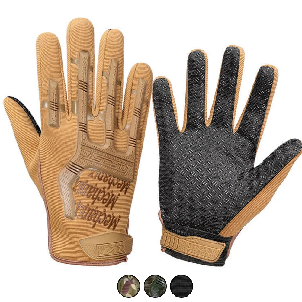 Tactical Gloves Outdoor Full Finger Glove for Men Women Cycling Hiking Biking W16 safety work gloves