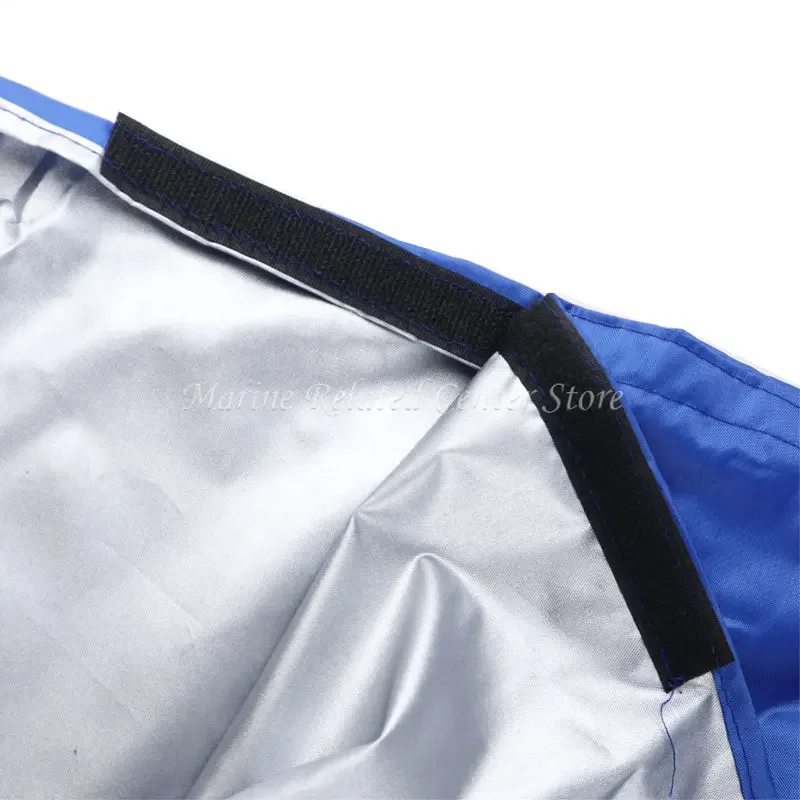 Boat Cover 210D Waterproof Mainsail Boom Cover Anti UV Windproof Sunshade Sail Cover Anti Scratch Dustproof 3m/3.5m