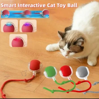 Automatic Rolling Ball For Kitten Rechargeable Cat Interactive Ball Toys Smart Pet Electric Toys Cat Ball Toy Pet Supplies Gifts
