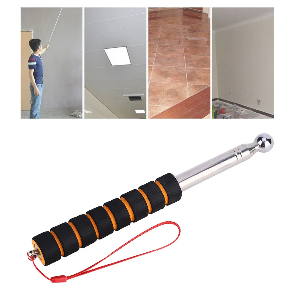 Home Inspection Hammer Shockproof Empty Drum Hammer with Sponge Handle Portable Tile Inspection Tool 130CM Tiles Empty Drum Tool