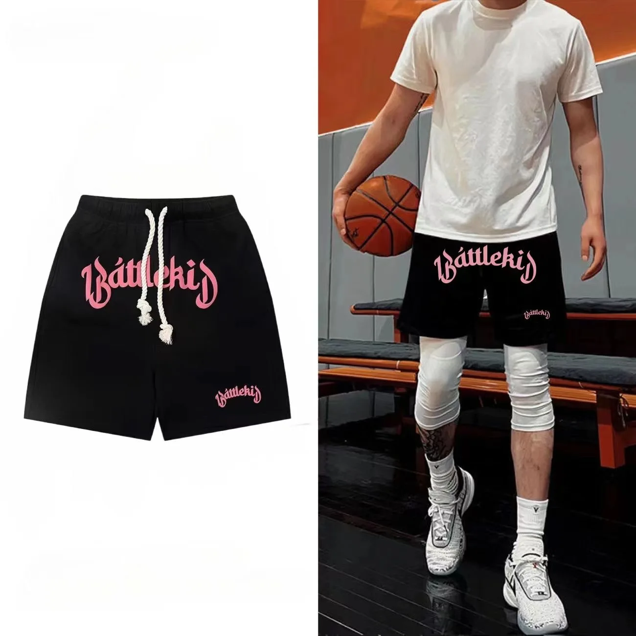 Hot Sale!!!Trending Hip Hop Printed Short Pants Summer Men's Cargo Shorts Casual Loose Drawstring Shorts fw21 casual men s jogging pants jerry lorenzo designer printed reflective letters 100% cotton hip hop loose unisex sweatpants