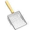 Cat Litter Shovel Stainless Steel Sand Scoop for Cats Toilet Cleaning Tools Metal Wooden Handle Cat Litter Scoop Pet Supplies 6