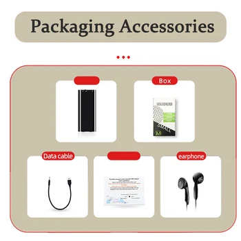 8GB Ultra-Thin Mini Voice Recorder Digtal Professional Sound Activated Dictaphone Noise Reduce Record encrypt documen MP3 Player 6