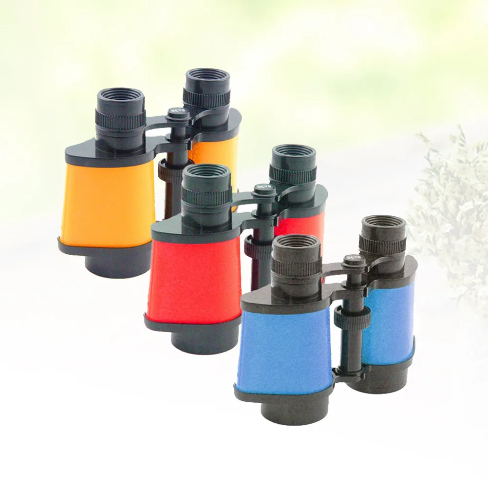 4Pcs 노란색 파란색 쌍안경 망원경 교육 과학 실험 도구 자연 관찰을 위한 경량 플라스틱