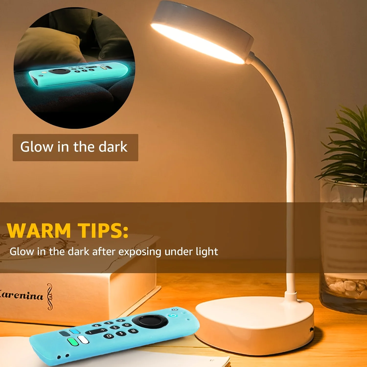 Silicone luminous remote control cover for Alexa Voice Remote (3rd Gen) L5B83G 2021 Release, Fire TV Stick 4K 2nd Gen (2021) 4