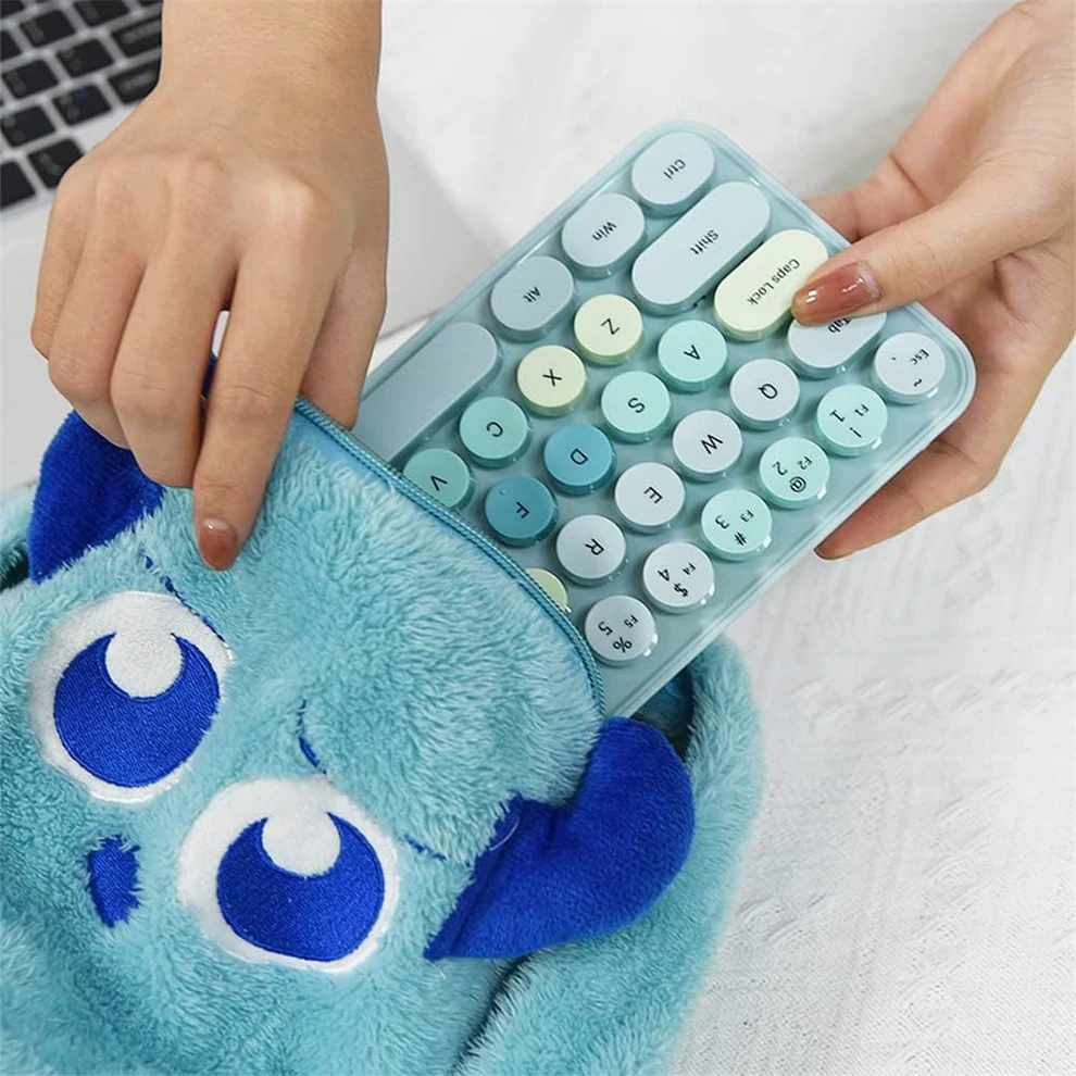 Kawaii Candy Pastel Colorful Wireless Keyboard Set