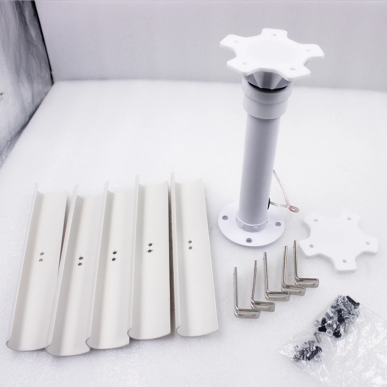 vertical five blade gerador vento modelo 3 fase 05