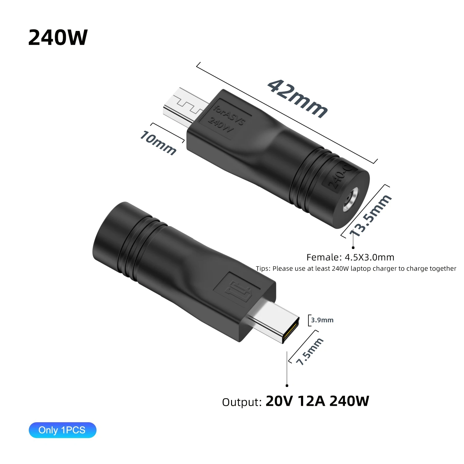 High-Power DC Laptop Charger Adapter