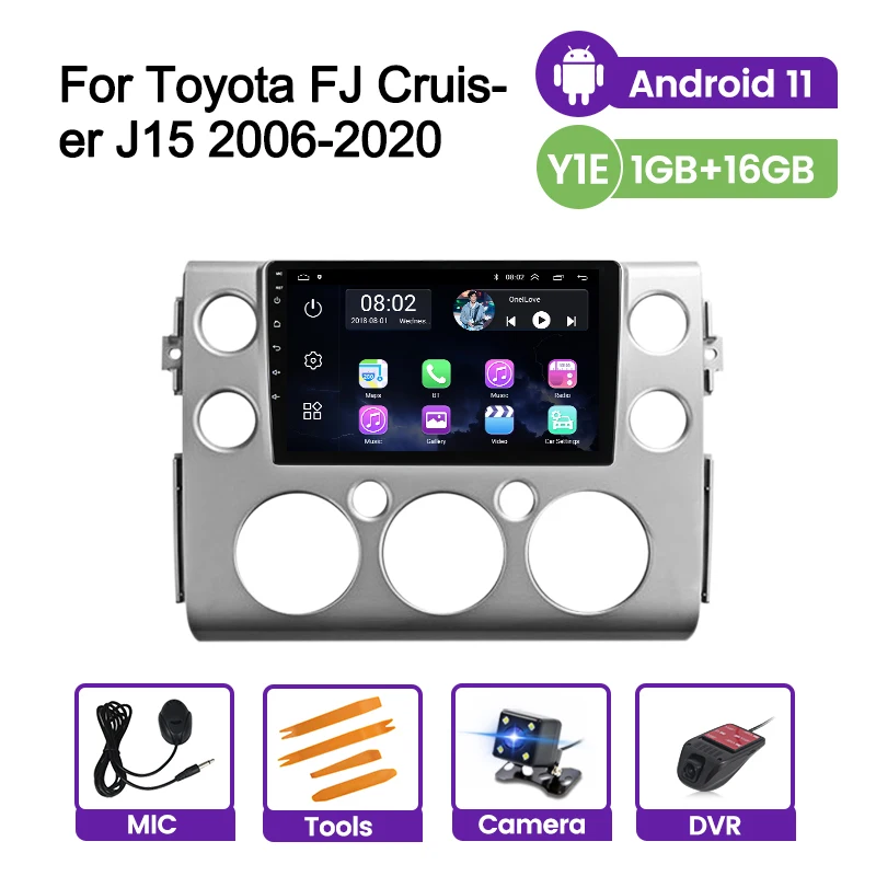 best dvd player for car Car radio 8inch screen player For Toyota FJ Cruiser J15 2006 - 2020 Quad core BT WIFI Auto Video stereo Split Screen Google auto video player Car Multimedia Players