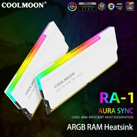 5V-3PIN ARGB DDR4 DDR3 Memory Heat Sink with Thermal Silicone Pad DDR Memory RAM Cooler for Desktop Computer PC Memory