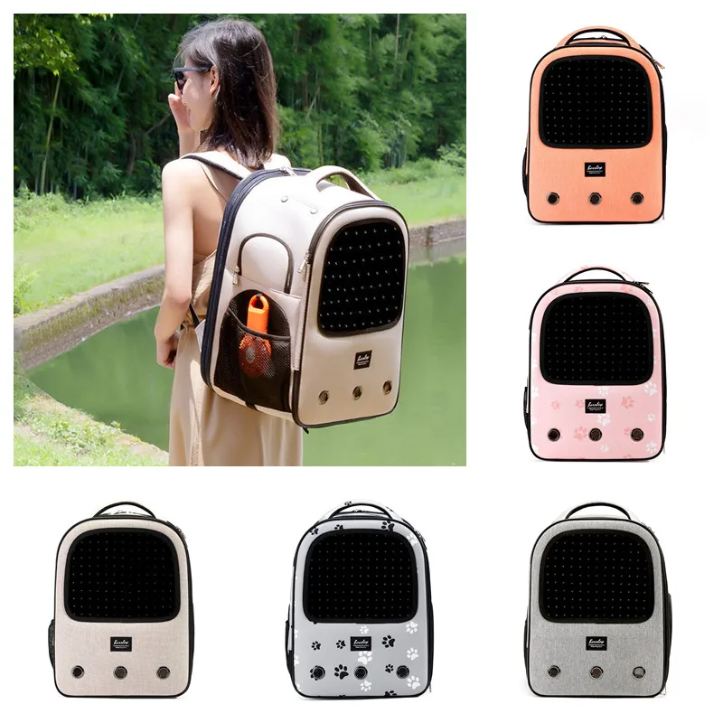 

New Pet Fashionable Cat Waterproof Backpack Breathable Lightweight Outgoing Cat Bag Dog Bag Suitable for Small and Medium Pets