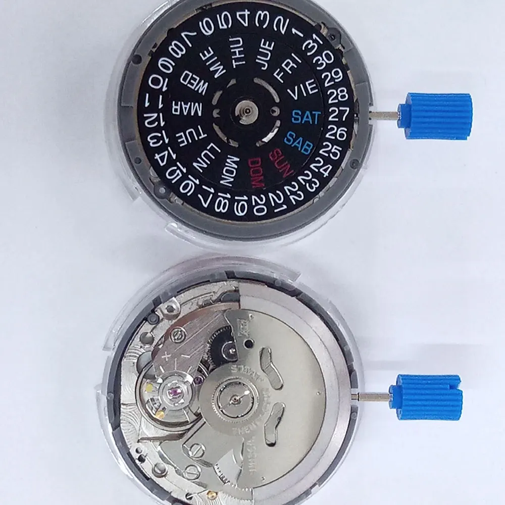 Japan Original NH36 Automatic Movement Crown at 3.8 oclock Self-widing Accuracy 24 Jewels Movement Day-Date Watch Case Parts watch movement