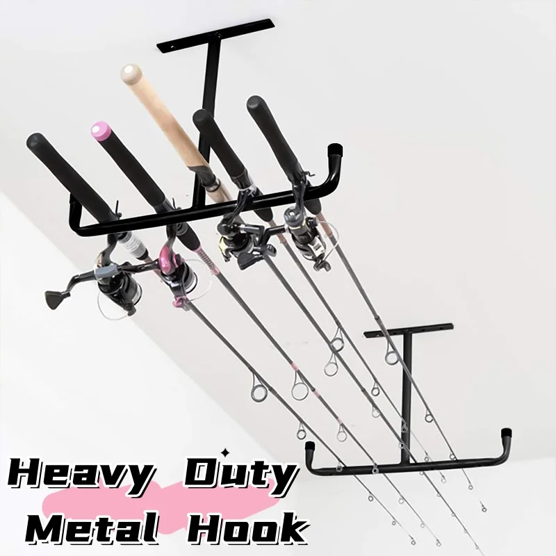 1/2PCS Heavy Duty Metal Hook Garage Organizer Wall Mount Bicycle Hanger Hooks Anti-slip Storage Hook For Ladders Garden Tool