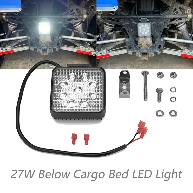 UTV For Polaris Ranger XP 1000 Standard & XP 900 CREW 2013-2019 27W Led Light Below Cargo Bed Backup Reverse Light Bar