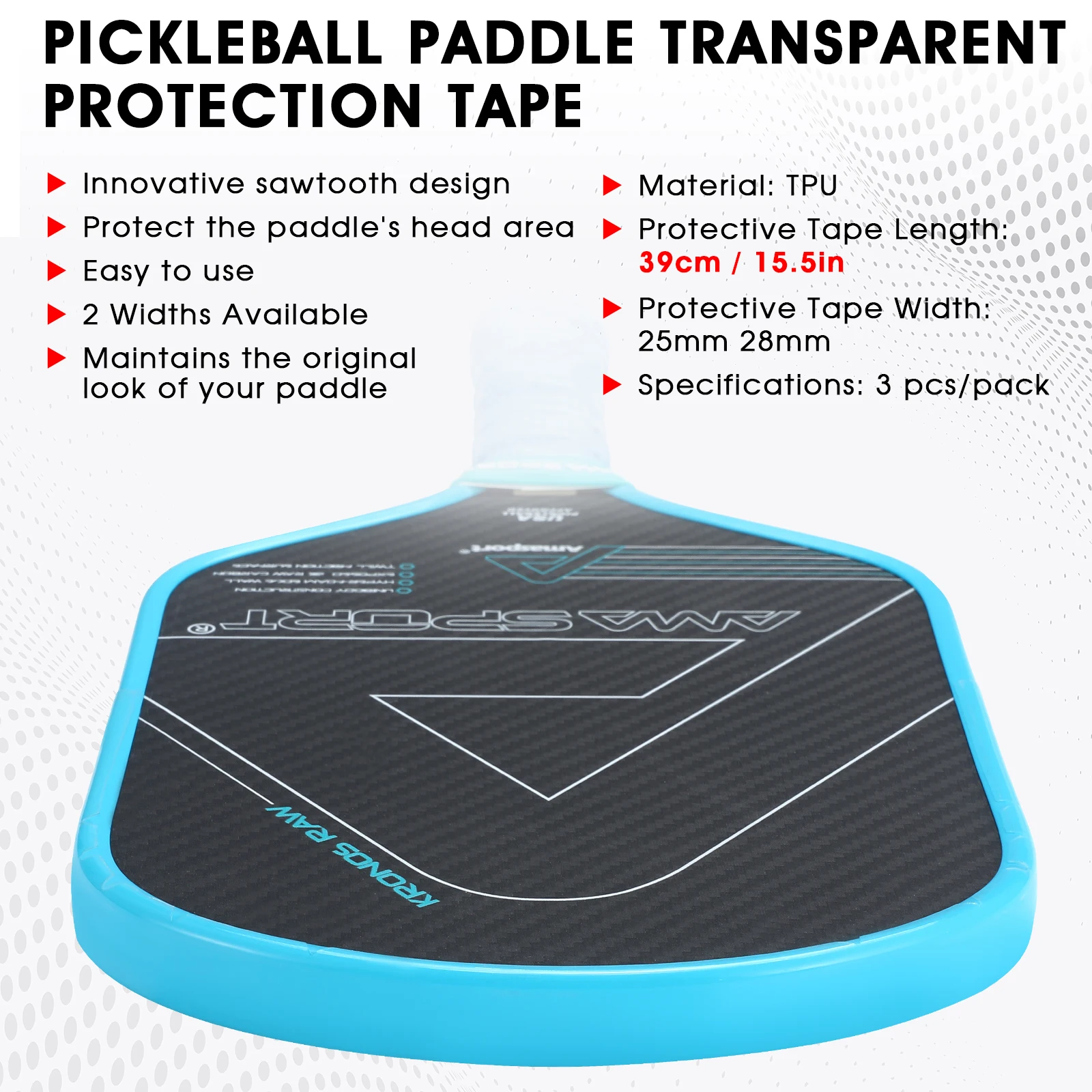 Pickleball Paddle Pick Racquet Pickleball Paddle Tape Edge Protection Tapes