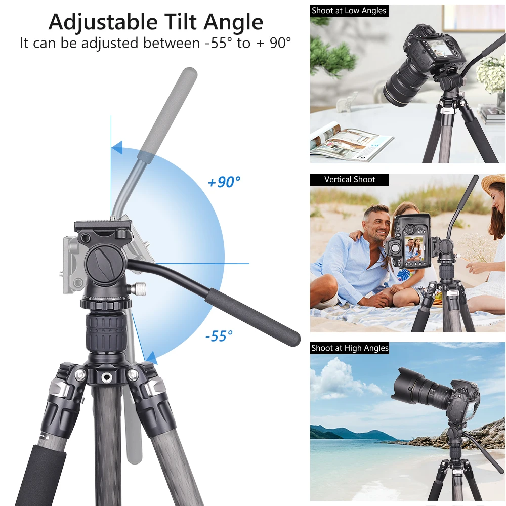 VICELK VF01 미니 유체 비디오 헤드 Dslr 카메라 폰용 Arca 스위스 QR 플레이트가 있는 Protable 파노라마 유압 헤드 3kg