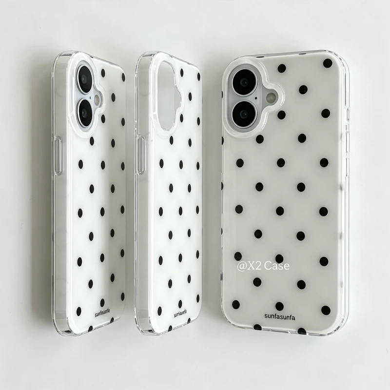 รูปสินค้า เคส iPhone ลายจุดเกาหลี ป้องกันกระแทก