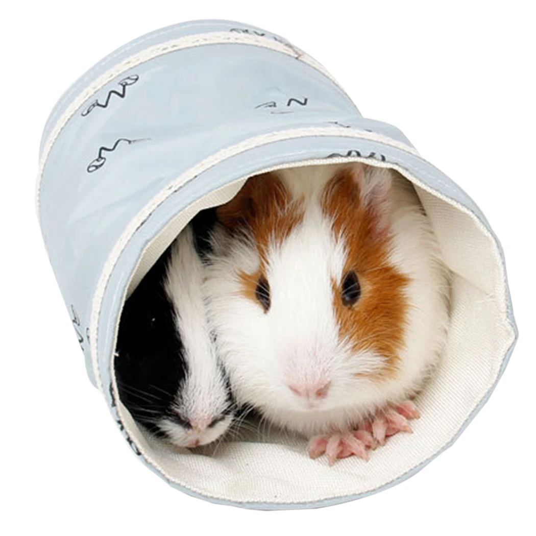 Guinea Pig Hamster Toy Tubes Tunnels Spring Hamster Cage House Single Channel Chinchillas Tunnel