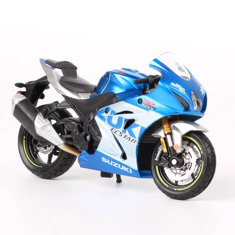 Children's 1/18 Scale Bburago SUZUKI GSX R1000R GSX-R1000R 2021 Bike Diecast Model SuperSport Motorcycle Kids Toy Replicas Gift maisto 1 18 scale 2021 ducati desmosedici gp21 43 jack miller 63 francesco bagnaia motorcycle gp diecast toy model moto bike