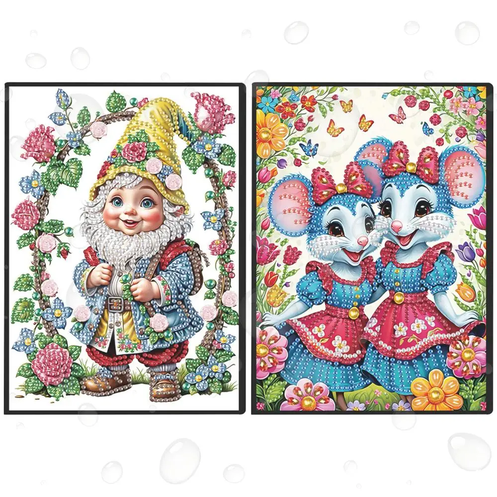 2pcs Partial DIY 50 Pages A5 Diamond Painting Notebook Special Shaped ...