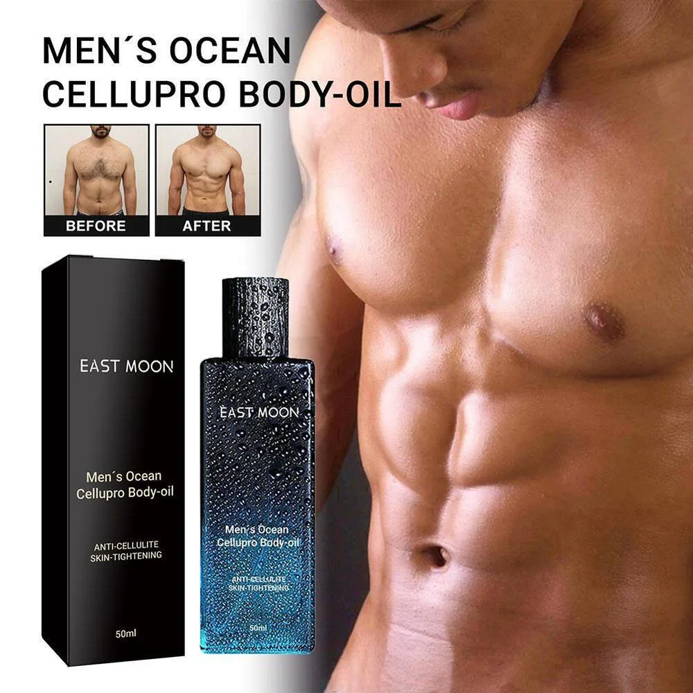 

Mens Ocean Body Oil Organic Anti Cellulite Massage Oil Belly Burning Muscle Body Fat Burning Collagen Lifting Body Oils