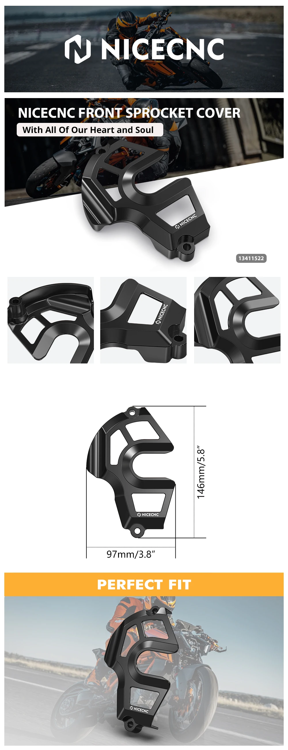 Für KTM 1290 Super Adventure RS 2021-2024 Motorrad-Kettenradabdeckung 1290 Super Duke 2020-2023 1390 SUPER DUKE R \EVO 2024 – Detail 1