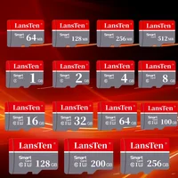 LansTen Memory Card 64MB 128MB 256MB 512MB 1GB 2GB 4GB 8GB 16GB 32GB 64GB 100GB 128GB 200GB 256GB  A1 U3 Class10 TF Card