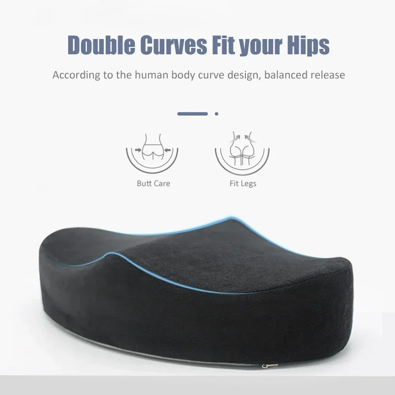 Home Chair Cushion Memory Foam Buttock Pillow Office BBL Recovery Pillow After Surgery Seat Brazilian Butt Lift Pad Hips Support 2