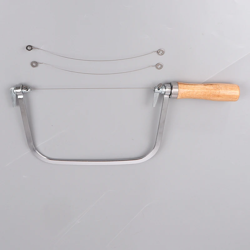 1PCSoapKitsSoapLoafWoodenStainlessSteelStringCutterSaw