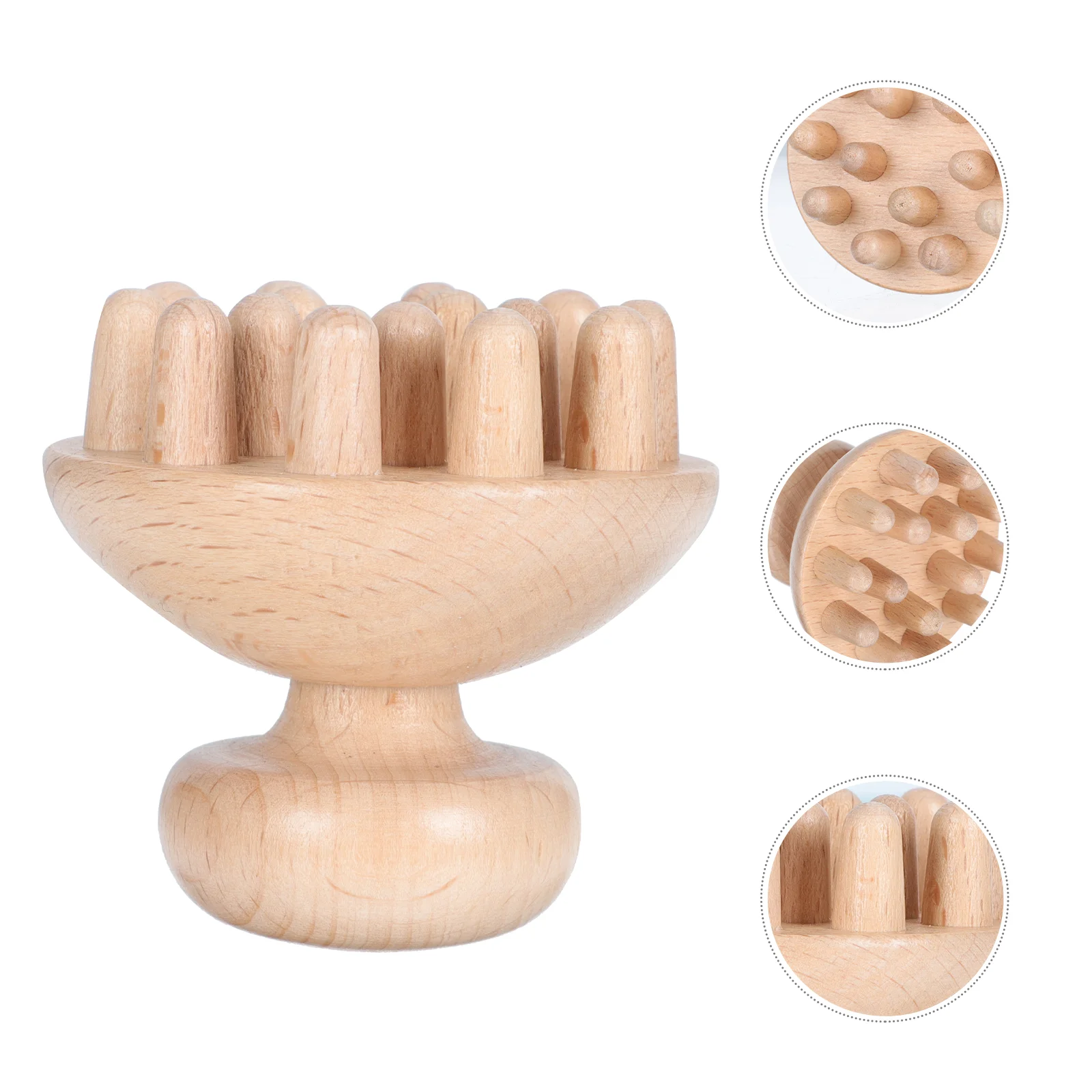 

Wooden Massage Comb Scalp Tool Home Massager for Head Acupuncture Supply Handheld Acupoint Stress Hairbrush