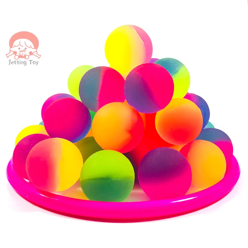 

1PCS Children Colored Boy Bouncing Ball Rubber Kids Sport Games Elastic Jumping Balls 25mm Bicolor Elastic Ball Toy