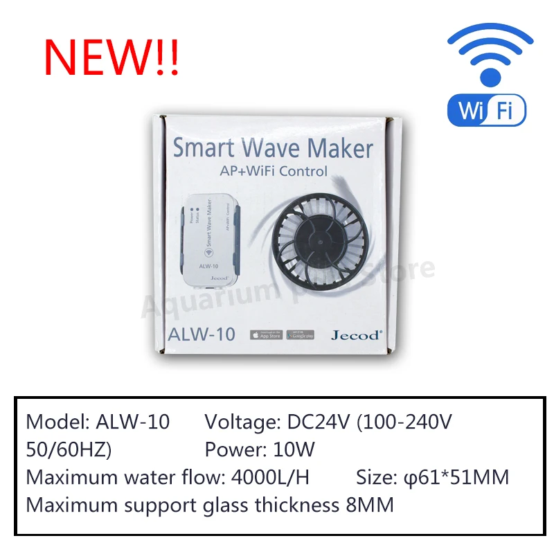 Jebao ALW Series Wave Pump Aquarium Water Pump Filter ALW MLW AOW 7.5W 10W 20W 30W Fish Tank Ultra Quiet Operation water pump aquarium water pump fish tank pump