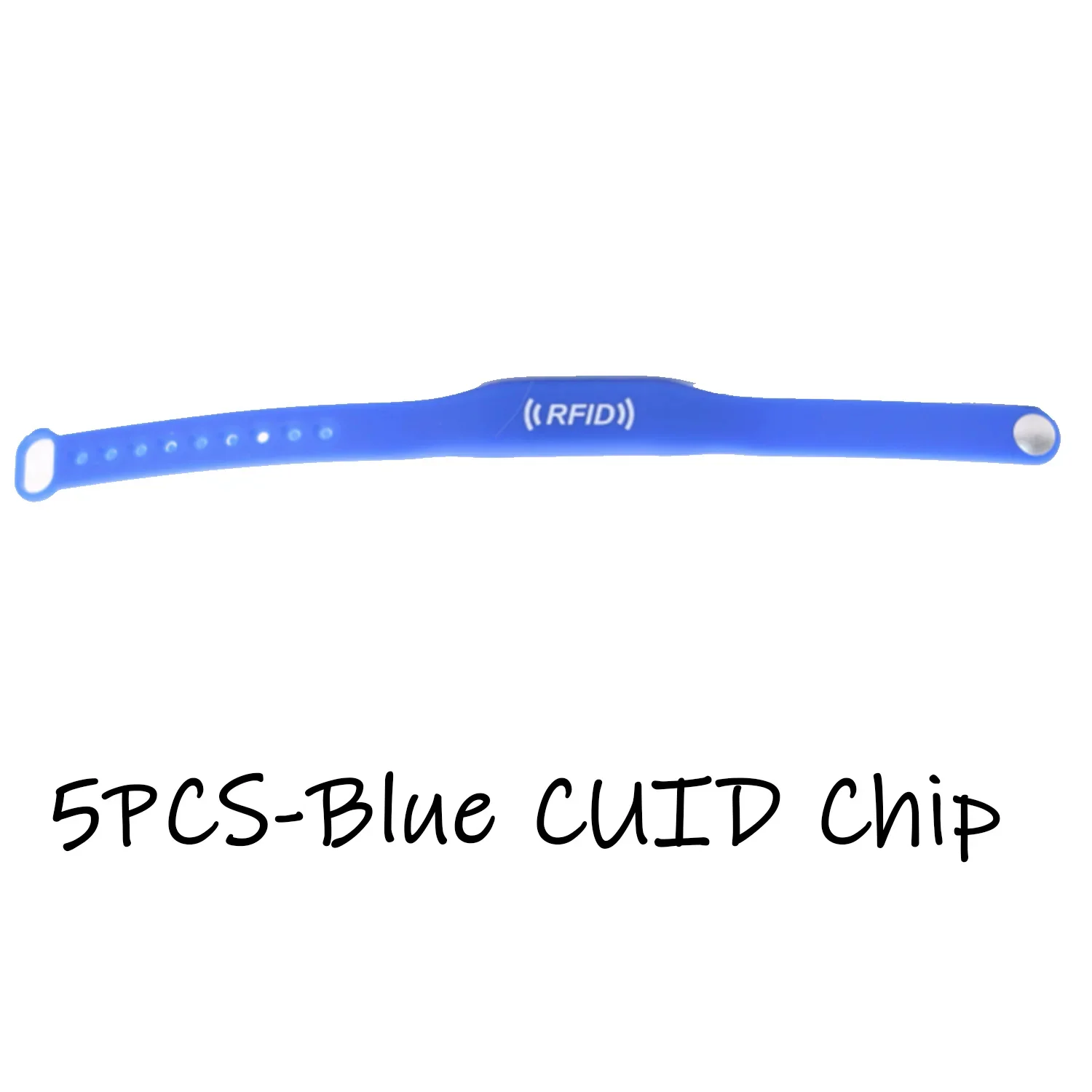 5-Pack Waterproof NFC Rewritable Wristbands with Changeable RFID Smart Chips