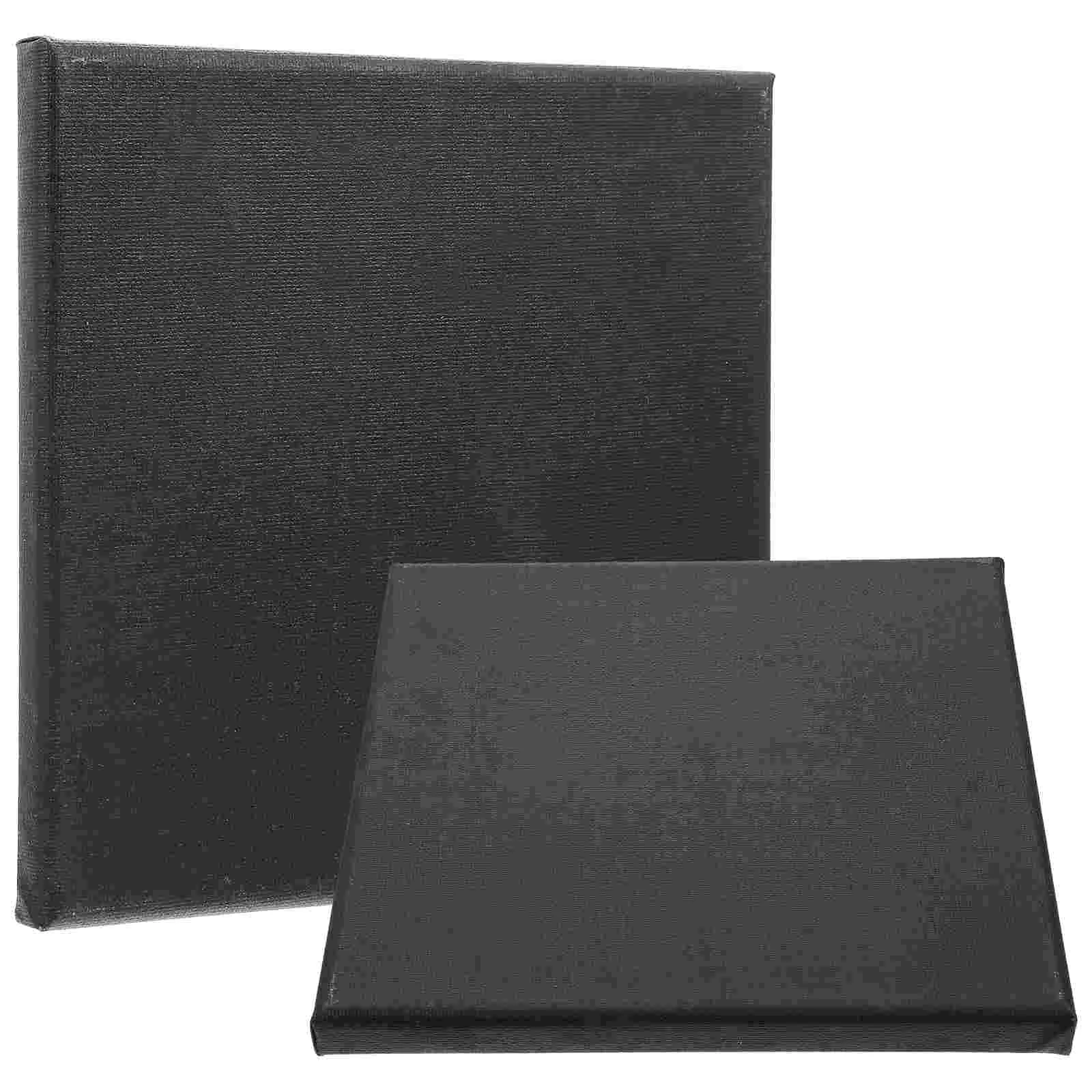 

2 Pcs Black Canvas Frame Painting to Stretch Frames Wood DIY Blank Boards Stretcher Panels Artist Stretched