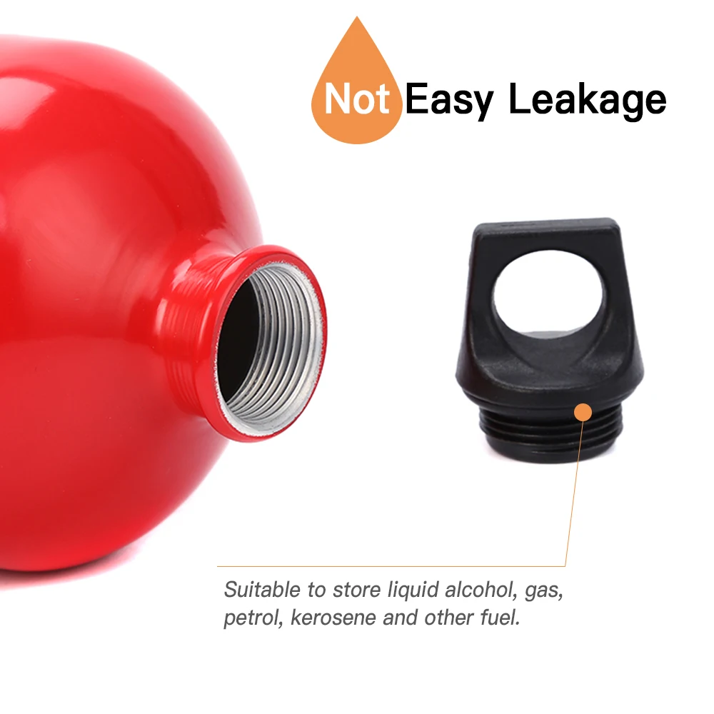 1.5L Aluminum Oil Fuel Bottle Alcohol Liquid Gas Oil Container For Camping Hiking Backpacking
