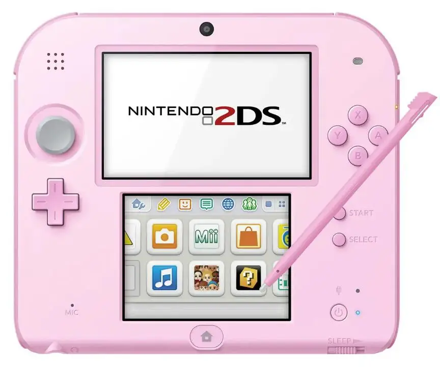 Nintendo 3ds console-menina cor-de-rosa tela pequena de 3.5 polegadas/jogos  grátis/jogo de cozinha consola de jogos de mão original - AliExpress