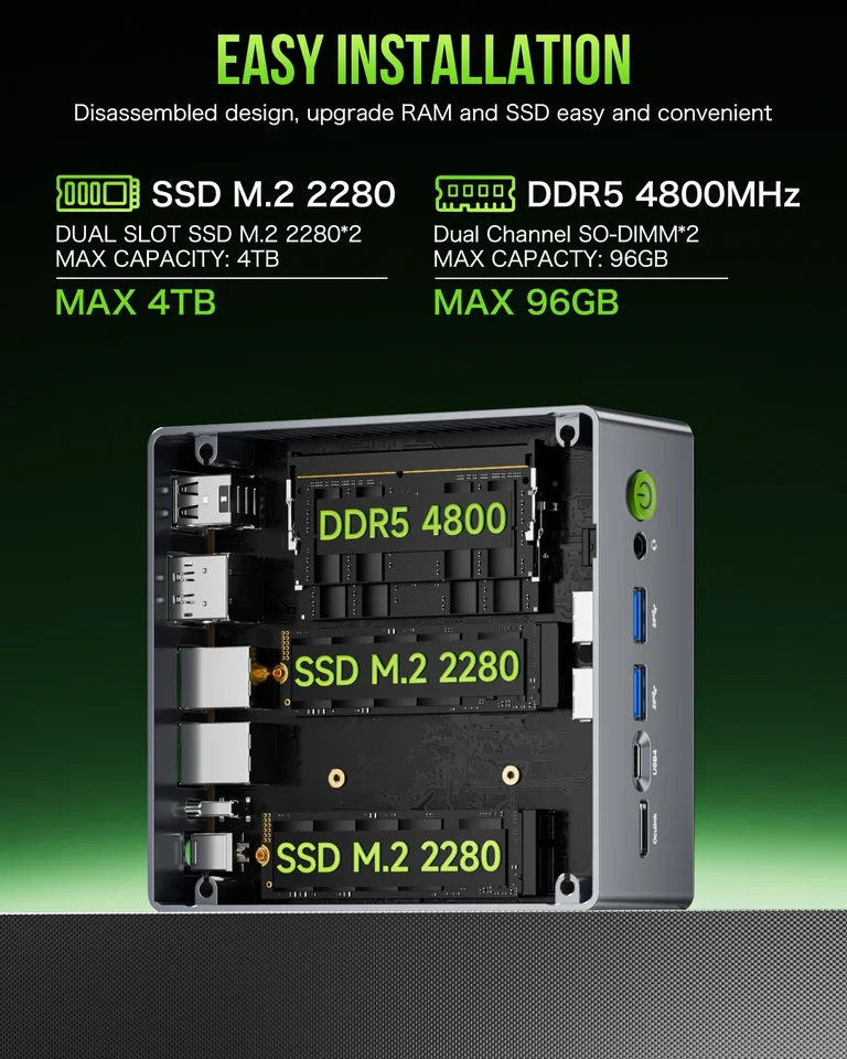 GMKtecミニPC R7 6850H SSD 16GB DDR5 512GB GMKtecミニPC R7 6850H SSD 16GB DDR5 512GB Amazon.co.jp