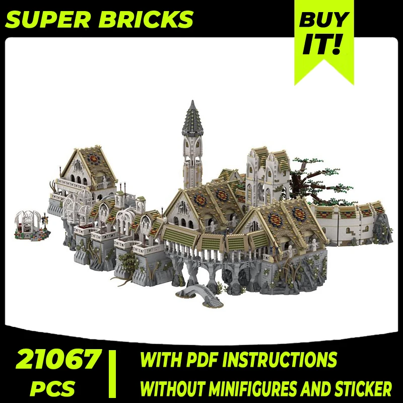 

Magical Rings Movie Model Moc Building Bricks UCS Rivendell Valley Technology Modular Blocks Gift Christmas Toy DIY Set Assembly