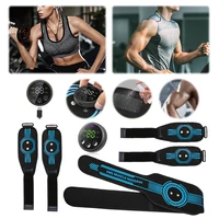 Electronic Muscle Toner USB Rechargeable Abdominal Toning Belts Adjustable Ab Workout Equipment LED Display for Fitness Exercise