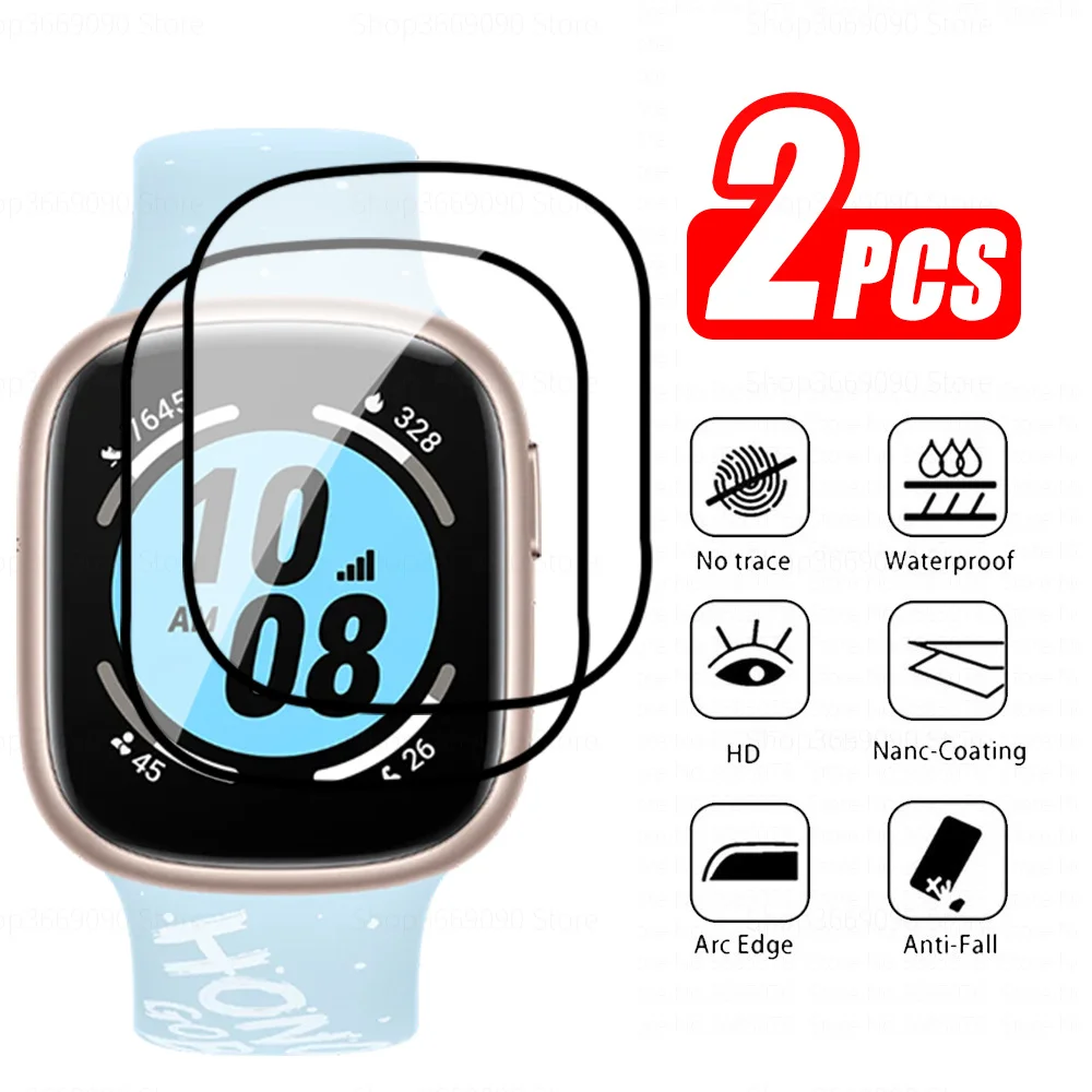 Custodia Protettiva Da 2 Pezzi Per Honor Watch 4 Pro Smart Watch Screen Protector Vetro Protettivo Honorwatch Watch Watch 4 Watch4Pro Soft Flim