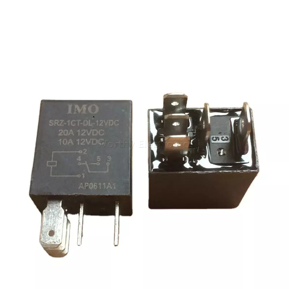 

Free shipping 10pcs/lot 12VDC 20A 5PIN Relay SRZ-1CT-DL-12VDC
