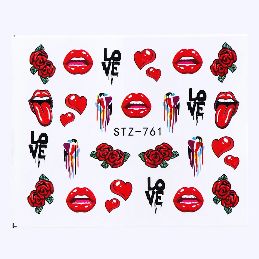 The rolling stones water decals transfers wraps nail art