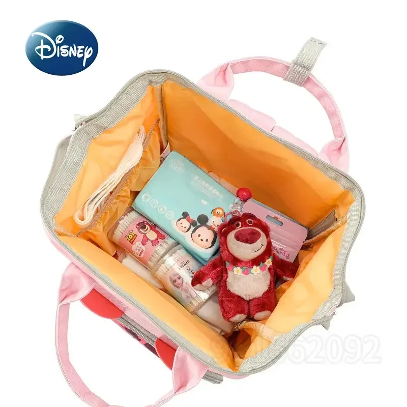 Disney New Diaper Bag Backpack Luxury Brand Original Baby Diaper Bag Cartoon Cute Baby Diaper Bag 3D High Quality Backpack
