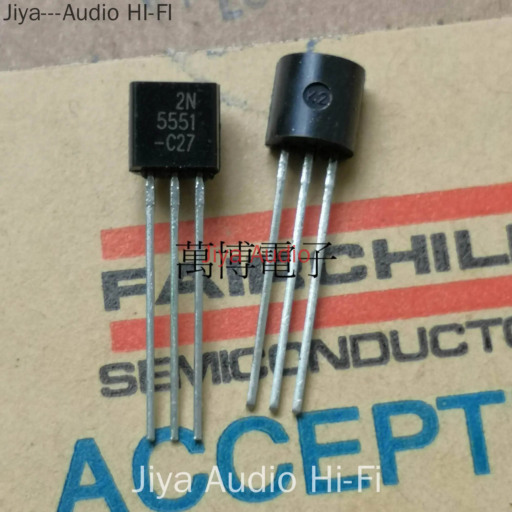 20Pairs/40Pairs 2N5401 2N5551 Fairchild 5401/5551 Bag Laser Lettering TO-92 American Original Audio Pair Tube