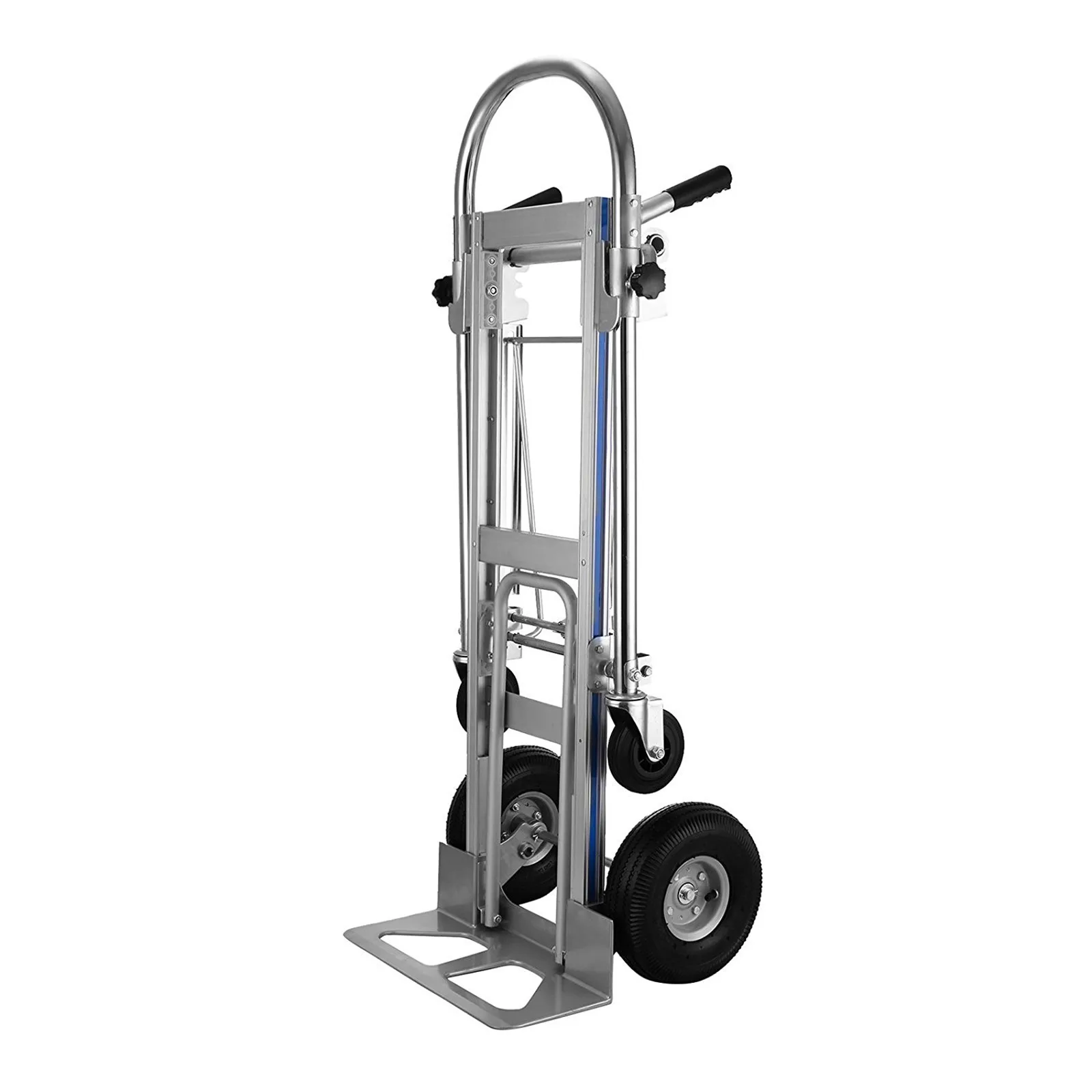 Hand Truck Folding Cart Wheels Outdoor Wagon Dolly Shopping Cart Folding 3in1 Stair Climber Handcart Wheels Trolley Utility